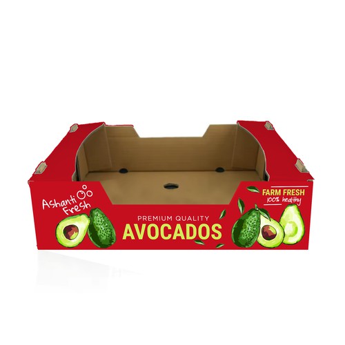 Avocado export box design Design by ag16