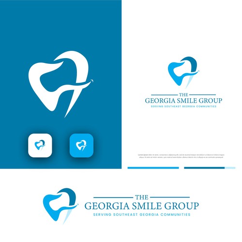 Classy logo for growing dental group in Southeast Georgia Design by Vscoanzo