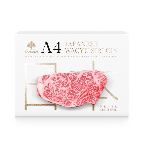 100% JAPANESE WAGYU STEAK Design by MarsiDesign