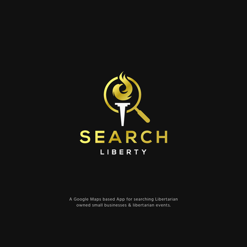 Sexy Techy Dark Modern Brand for Libertarians Design by jacondsign