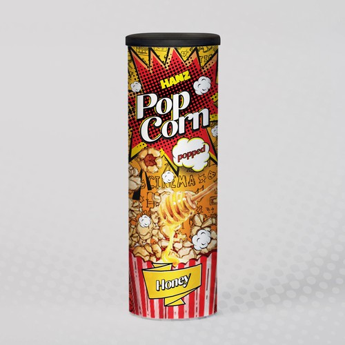 Premium Quality Popped Pop Corn Packaging Design réalisé par Dimario Moretti