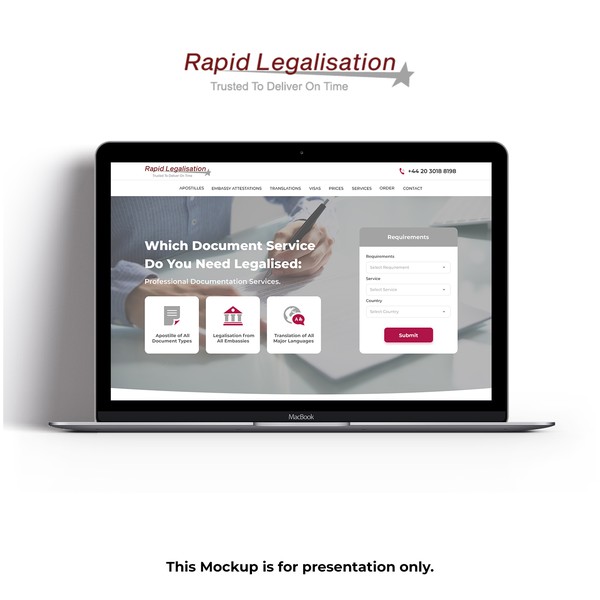 Design by Zealous" titled "Rapid Legalisations"