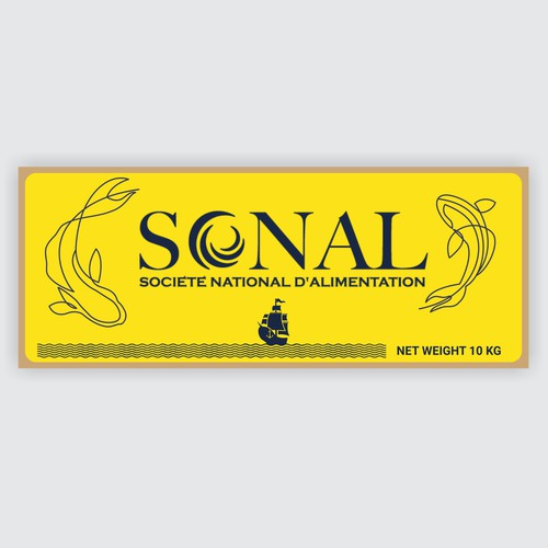 TILAPIA MASTER CARTON WITH YELLOW BACKGROUND Design by Moi_Designers