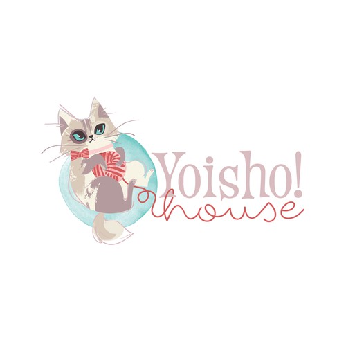 Cute, classy but playful cat logo for online toy & gift shop Design by ross!e