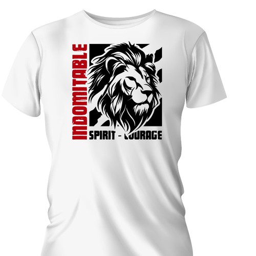 Lion tshirt design to inspire men to greatness Design by niki99