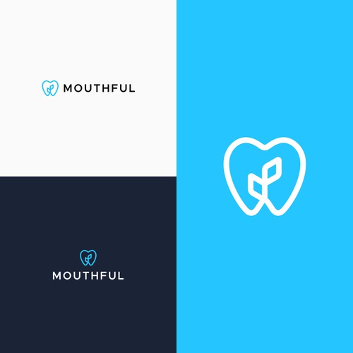 Strong, spunky yet clean logo for mouthful-ontwerp door theseventen