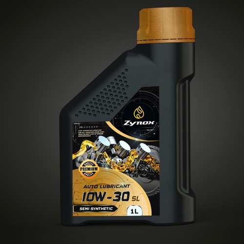 auto lubricant label design | strong , modern and powerful Design by Joe Ladislaus