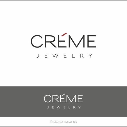 New logo wanted for Créme Jewelry Diseño de kulURA