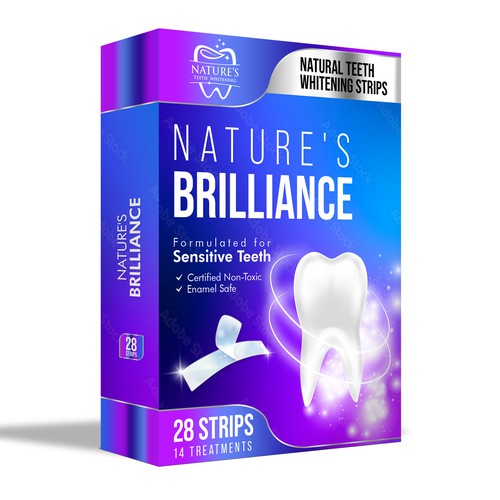 Natural Design Needed for Nature's Brilliance Whitening Strips Design by UnderTheSea™