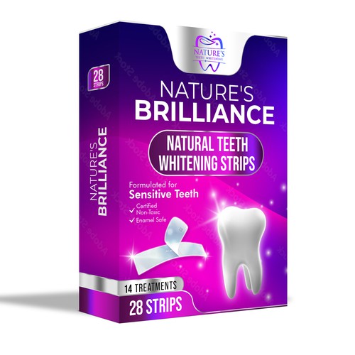 Natural Design Needed for Nature's Brilliance Whitening Strips Design by UnderTheSea™