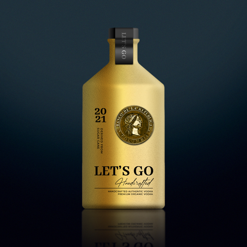 LET'S GO Organic Vodka Design by Sikman Design