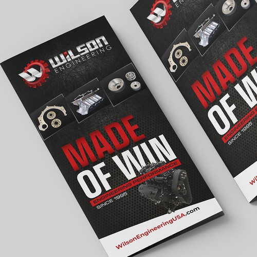 "Trifold Marketing Flyer for Performance Automotive" winning Brochure