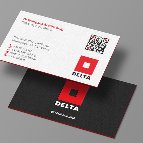 DELTA Business Card Relaunch Design by chandrayaan.creative