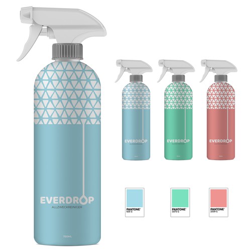 Premium Spray Bottle and Packaging for Cleaning Supplies Design by gs-designs