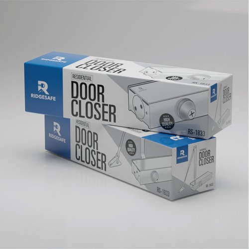 Design a Modern Packaging Design for Hardware Company (Door Closer) Design by Dem Ro