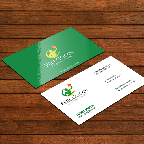 A Step To Better Health - Business card for the medical industry Design by FK_Designs