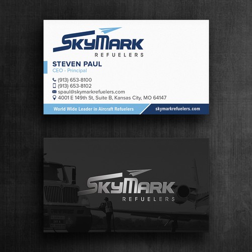 Need business card redesign for Aircraft Truck Fueling company Design by Felix SH