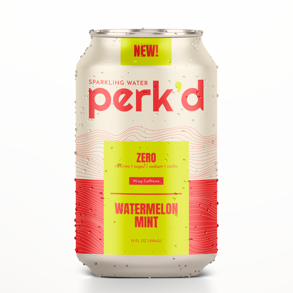 Design realizzato da tata visual intitolato "Perk'D Sparkling Water Packaging Design"