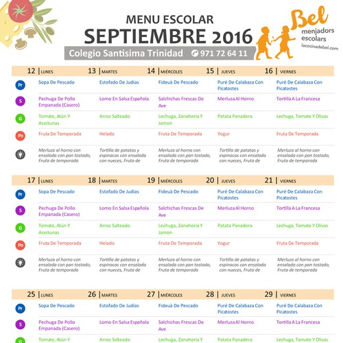 Menu contest entry by miniaria