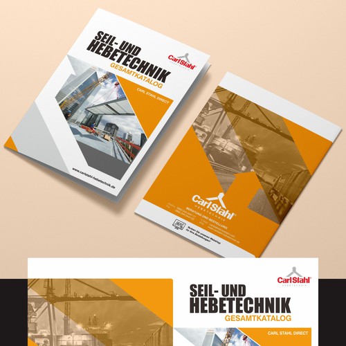 Cover page and back page DIN A4 industrial catalog as standard layout for catalogs Design von nng