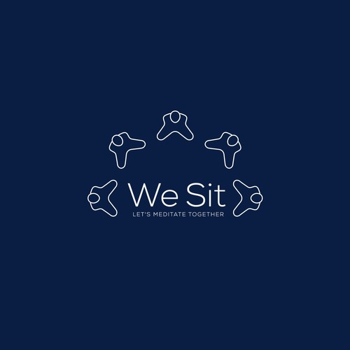 A logo to make people meditate together for a better world Design by Nglray