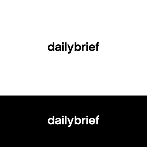 Design a clean, simple logo for a daily newsletter:  dailybrief Design by hantoko