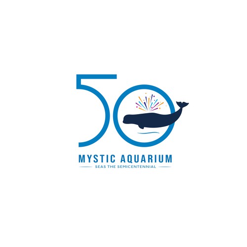 Mystic Aquarium Needs Special logo for 50th Year Anniversary Design by Passionately Curious