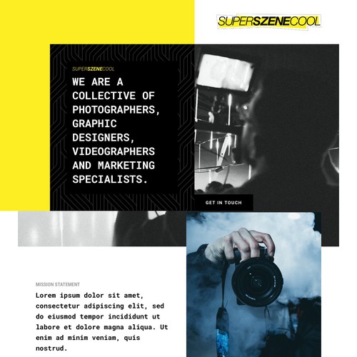 Neues Webdesign Fur Film Fotos Und Guerilla Marketing Web Page Design Contest 99designs