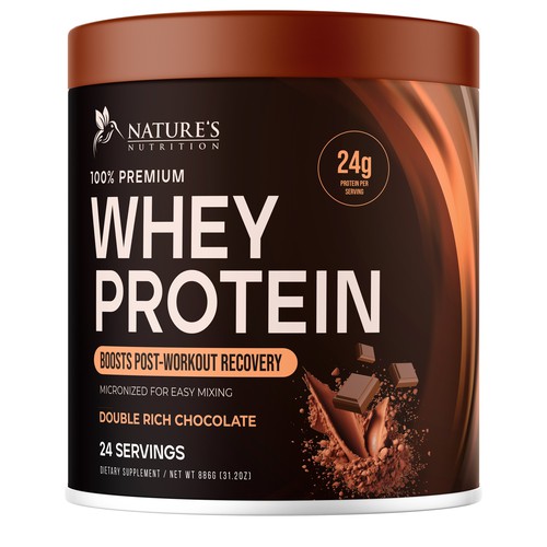 Tasty Whey Protein Chocolate Design Needed for Nature's Nutrition Design réalisé par UnderTheSea™