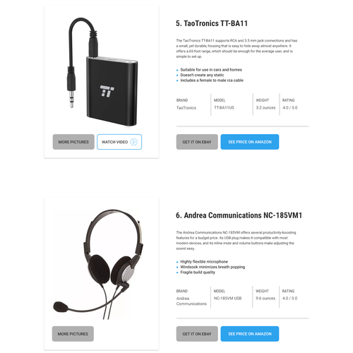 section of web page design, desktop only Design by P Innovation