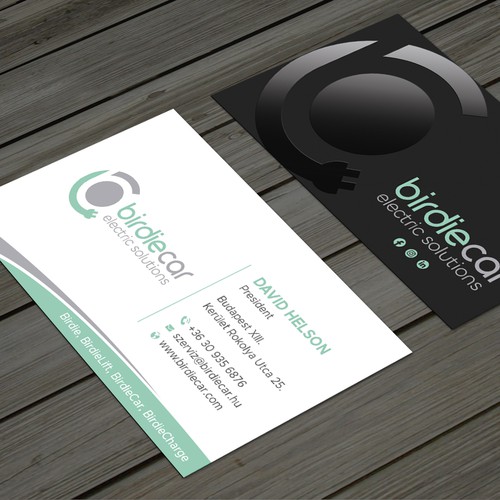 business card for company called birdie Design by Taaiebah