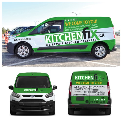 We new eye catching branding for our new van, Car, truck or van wrap  contest