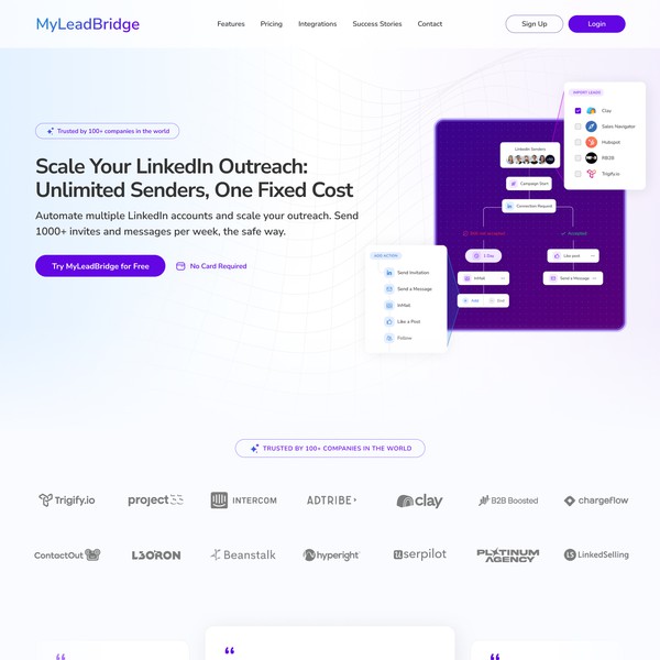 MyLeadBridge Homepage