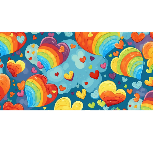 Virtual backgrounds for PRIDE month (multiple winners) Design by Sabina G.