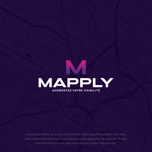 Create a logo on the visibility of companies (on a map) Design by Riyad Sbeat