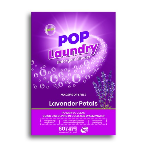 Pop Laundry Detergent Sheets Design by Claudia Gabriela