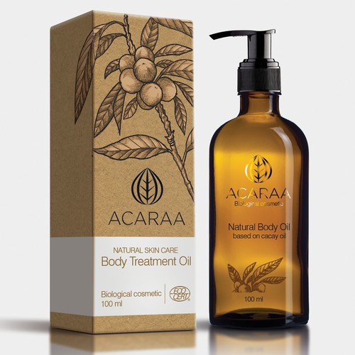 Creative Packaging Design for Natural Cosmetic Line Design by sapienpack