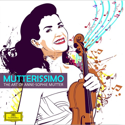Illustrate the cover for Anne Sophie Mutter’s new album Design by kirstie.design