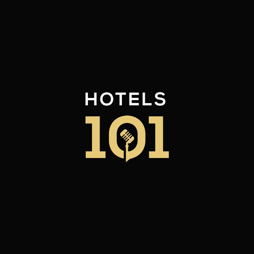 Create a logo for a podcast called - Hotels 101 - incorporate a hotel in the logo Design by perkilasan