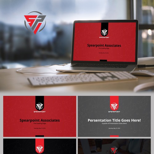 PowerPoint Template for security & technology startup Design by Wisden