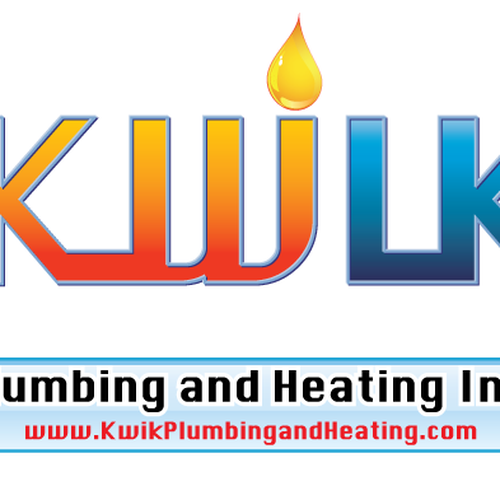 Create the next logo for Kwik Plumbing and Heating Inc. Diseño de DeBuhr