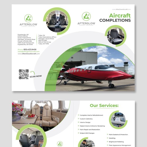 Striking Modern Brochure for Private Jet Owners Design by Elite Craters