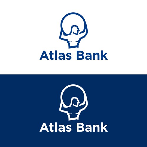 Logo for Atlas Online Bank. Design by BacksDesignStudio