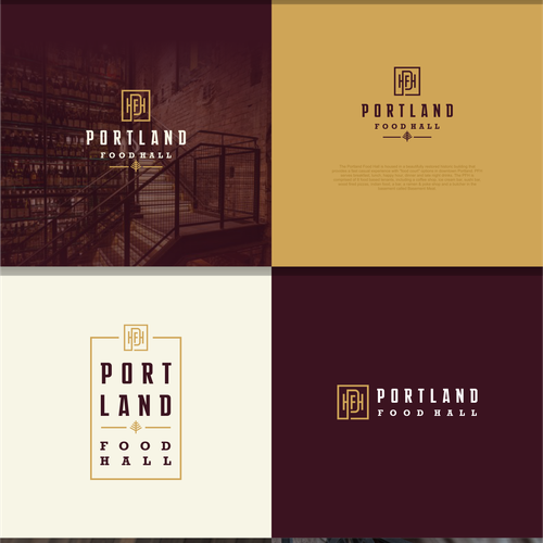 Portland Food Hall Logo & Outdoor Signage Design by artsigma