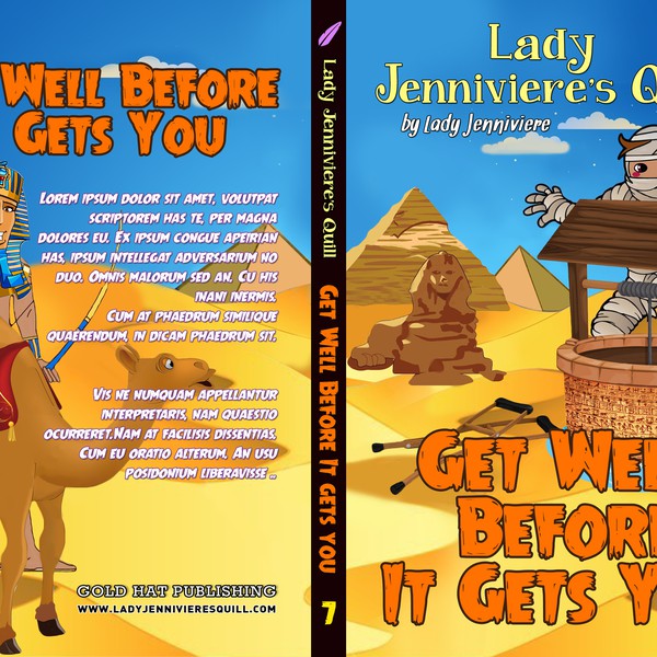 create book e-book and print cover for preteen book Get Well Before it Gets You
