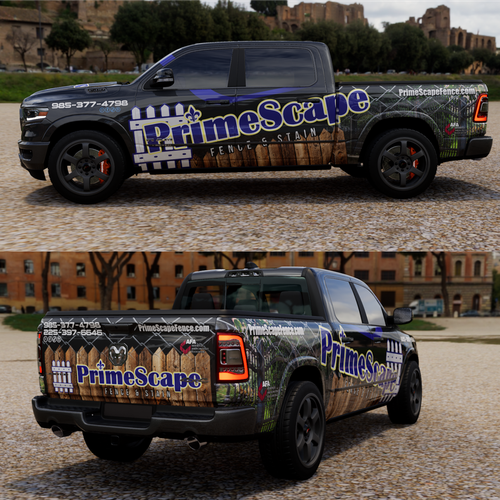 company truck wrap that looks professional and catches the eye Design by TANSA ART