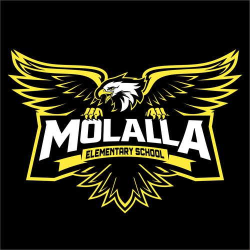 Molalla Elementary School Eagle Logo Design by indraDICLVX