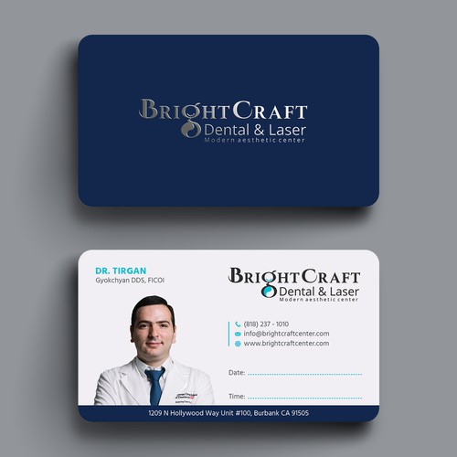 Modern Dental and Medical SPA business card Design by Hasanssin