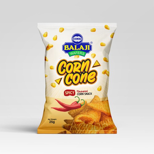Amazing Pack design for our newly corn snacks Design by Dem Ro