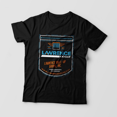 T Shirt Design For Industrial Door Company Established